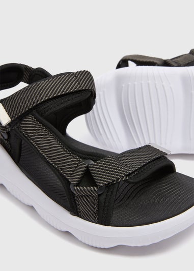 Soleflex Black Trekking Sandals