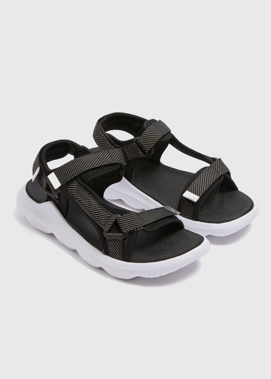 Soleflex Black Trekking Sandals