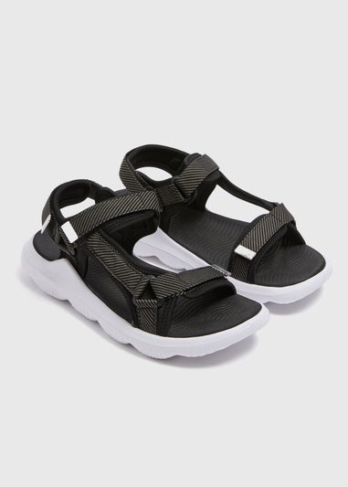 Soleflex Black Trekking Sandals