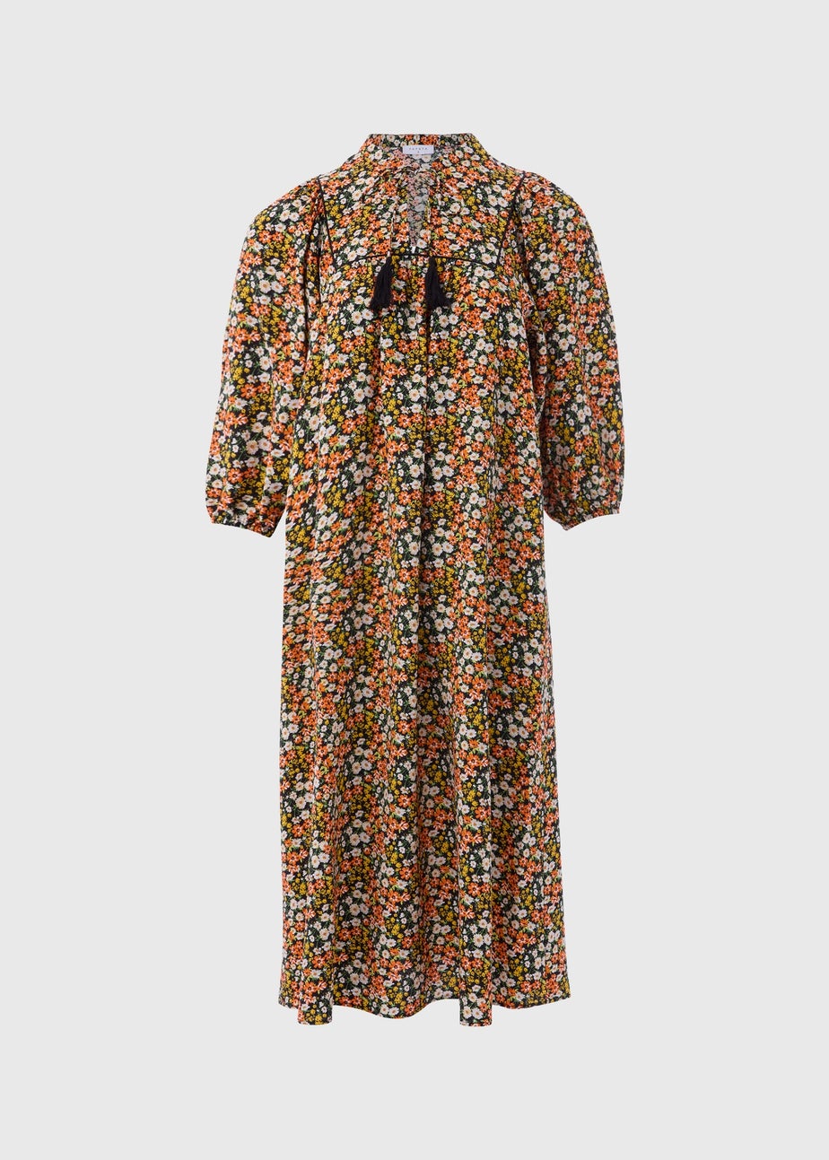 Multicolour Ditsy Airflow Midi Dress