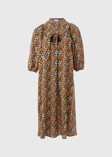 Multicolour Ditsy Airflow Midi Dress