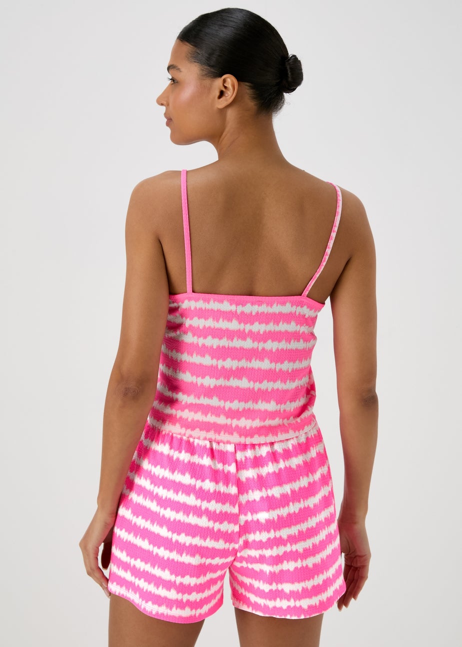 Tie Dye Co Ord Pink Shorts