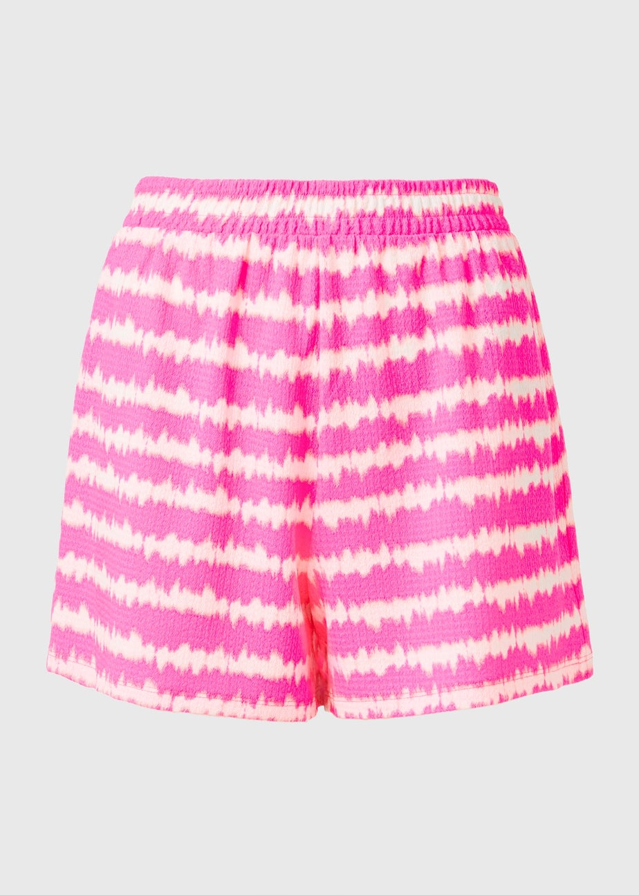 Tie Dye Co Ord Pink Shorts