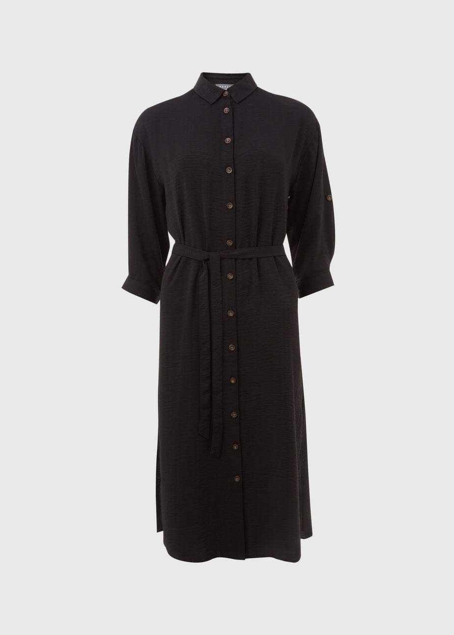 Black 3/4 Midi Dress