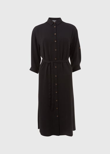 Black 3/4 Midi Dress