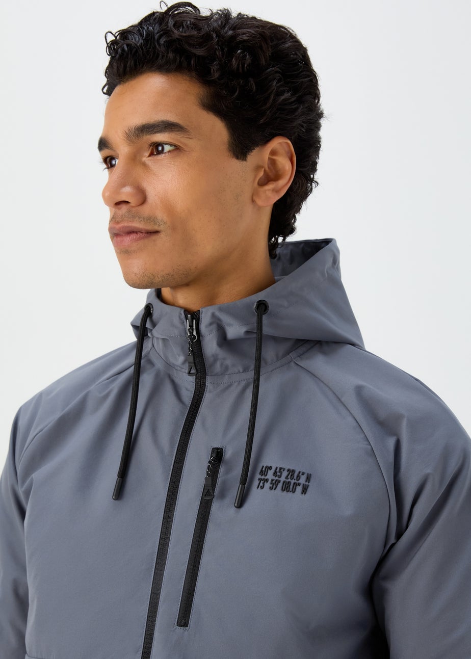 US Athletic Blue Zip Up Technical Hoodie