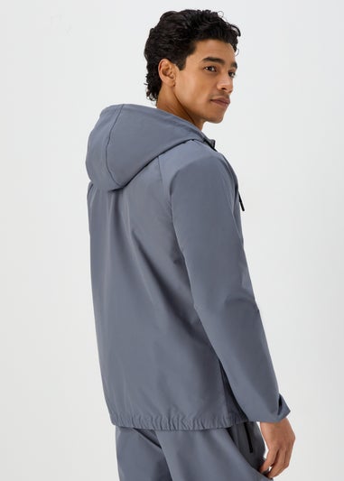 US Athletic Blue Zip Up Technical Hoodie