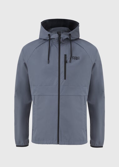 US Athletic Blue Zip Up Technical Hoodie