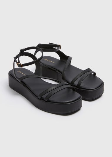 Black Strappy Platform Sandals