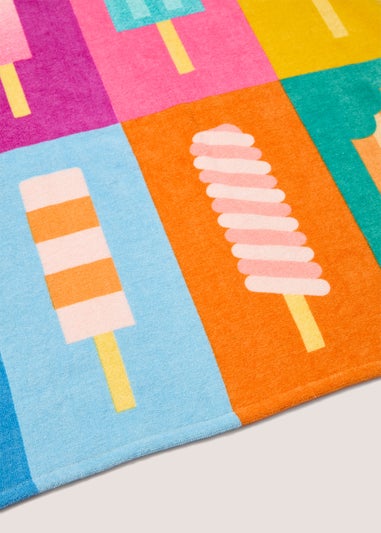 Ice Lolly Print Beach Towel (140cm x 70cm)