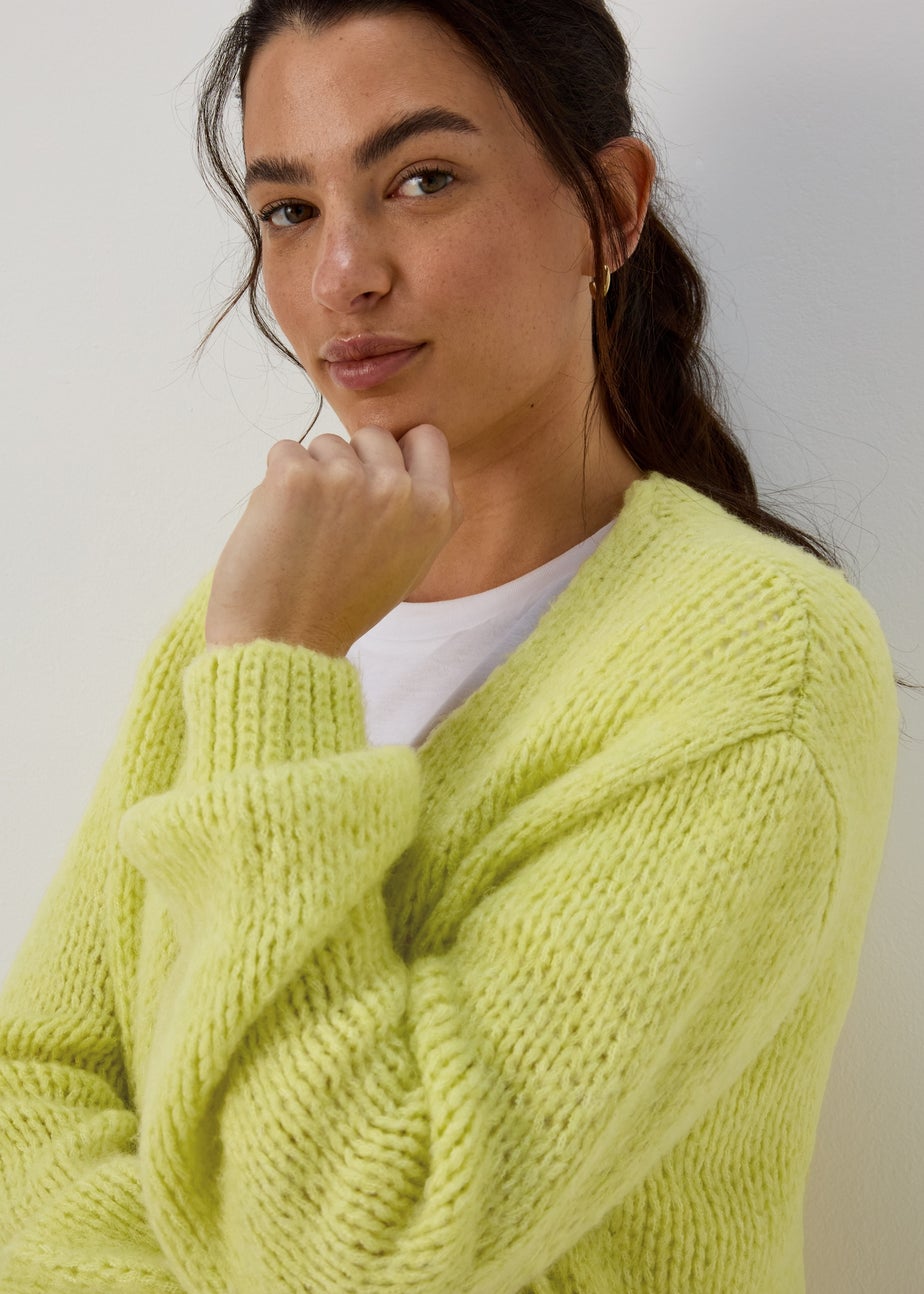 Lime Lofty Cardigan
