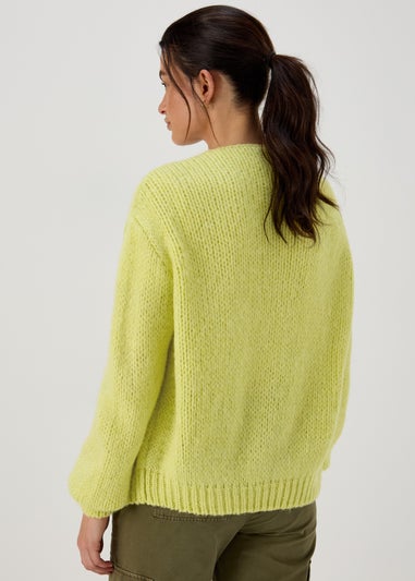 Lime Lofty Cardigan
