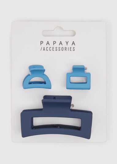 Blue 3 Pack Clamp Set