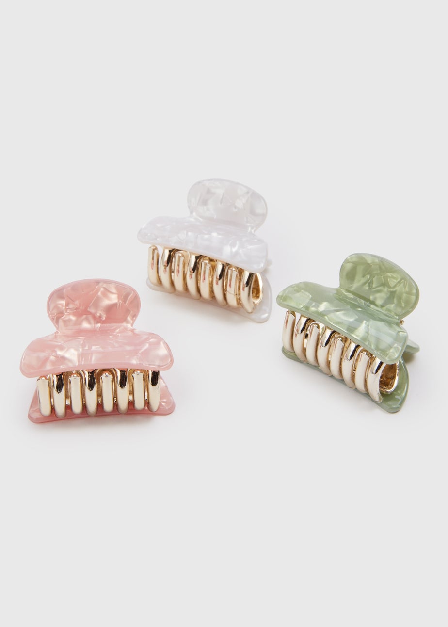 3 Pack Multicolour Resin Mini Clamps