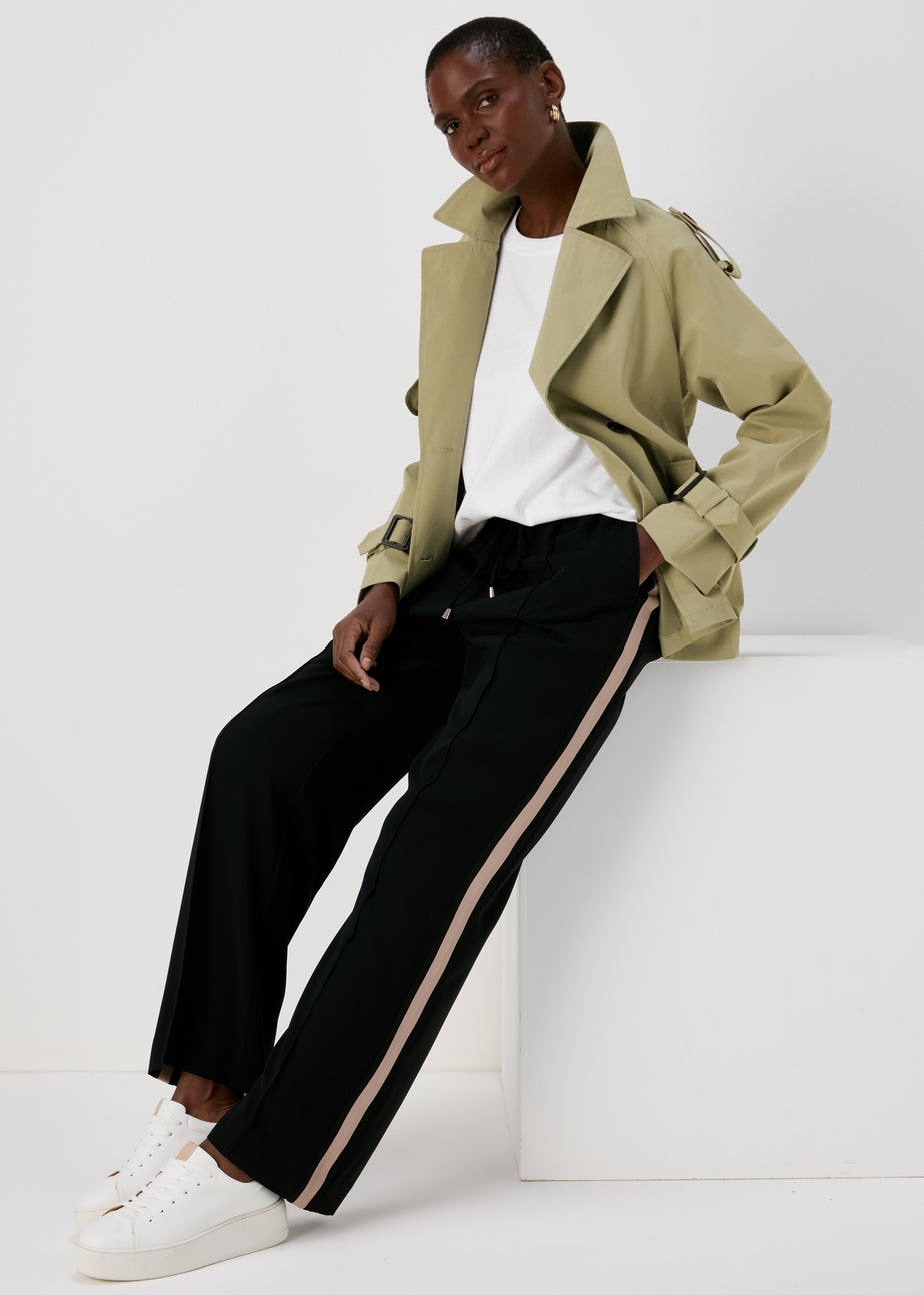 Et Vous Khaki Short Trench Coat