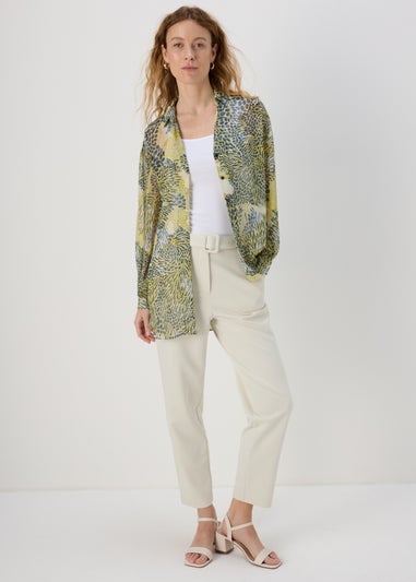 Et Vous Black & Lime Print Yoryu Blouse