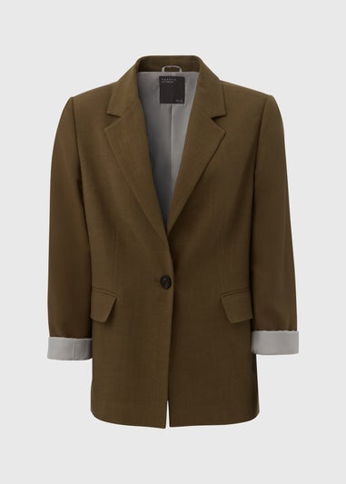 Khaki Linen Blazer
