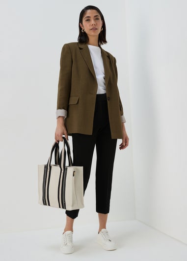 Khaki Linen Blazer