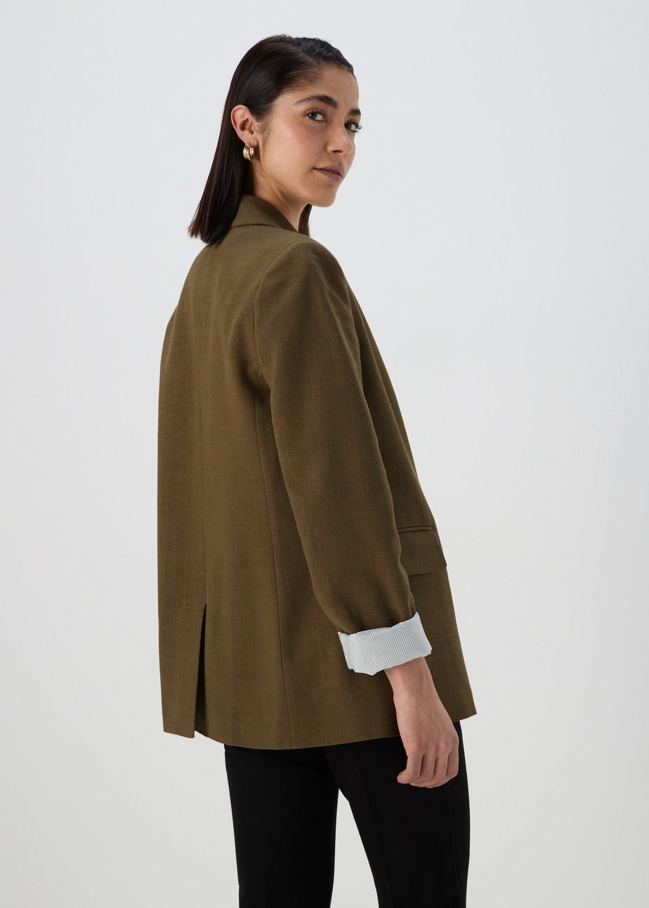 Khaki Linen Blazer