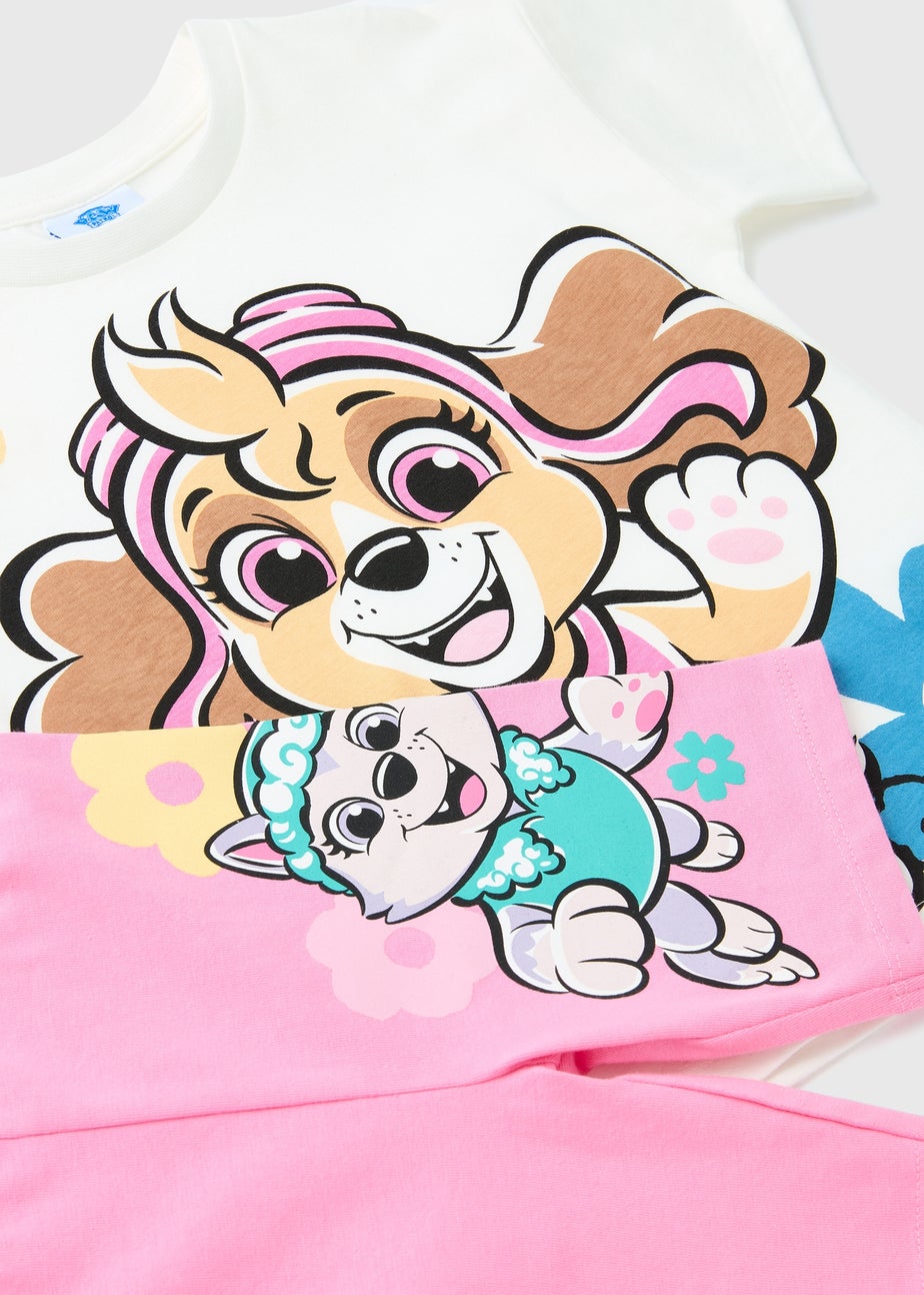 Paw Patrol Girls Pink Cycle Shorts Set (9mths-6yrs)