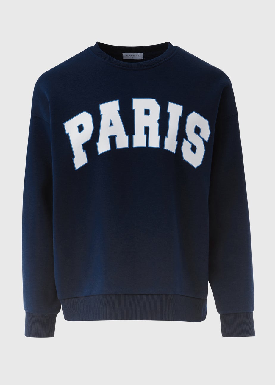 Navy Paris Sweatshirt