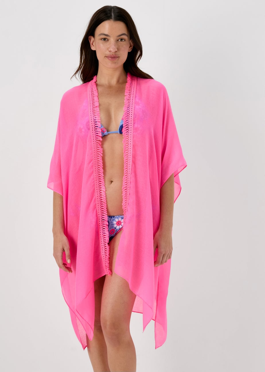 Pink Solid Kimono