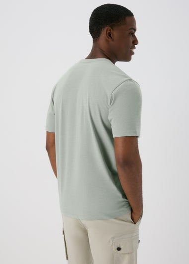 Dark Sage Mountain Print T-Shirt