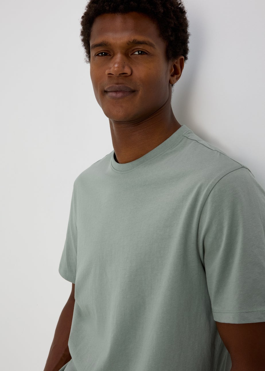 Green Essential Crew Neck T-Shirt