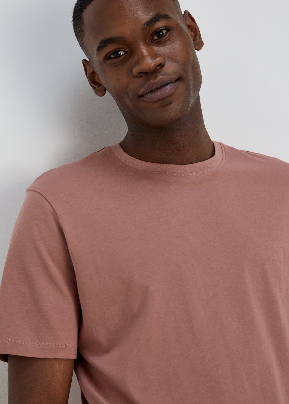 Rose Burlwood Essential Crew Neck T-Shirt