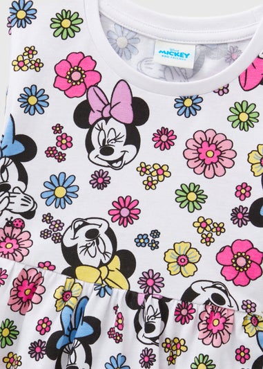 Disney Girls Multicolour Minnie Floral Dress (9mths-7yrs)
