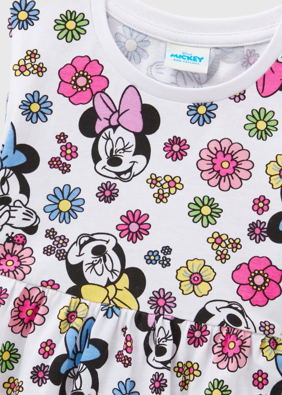 Disney Girls Multicolour Minnie Floral Dress (9mths-7yrs)