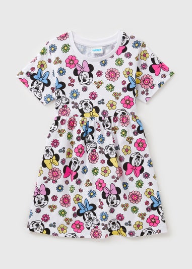 Disney Girls Multicolour Minnie Floral Dress (9mths-7yrs)