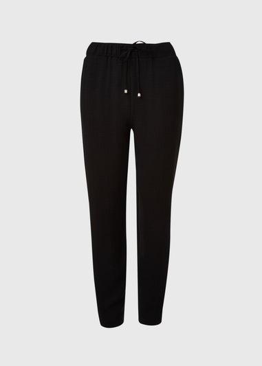 Black Light Weight Tapered Trousers