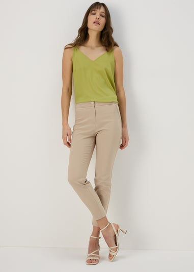 Et Vous Beige Neutral Capri Trousers