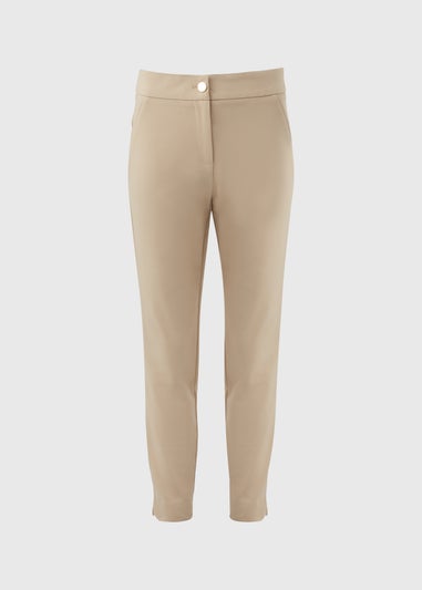 Et Vous Beige Neutral Capri Trousers