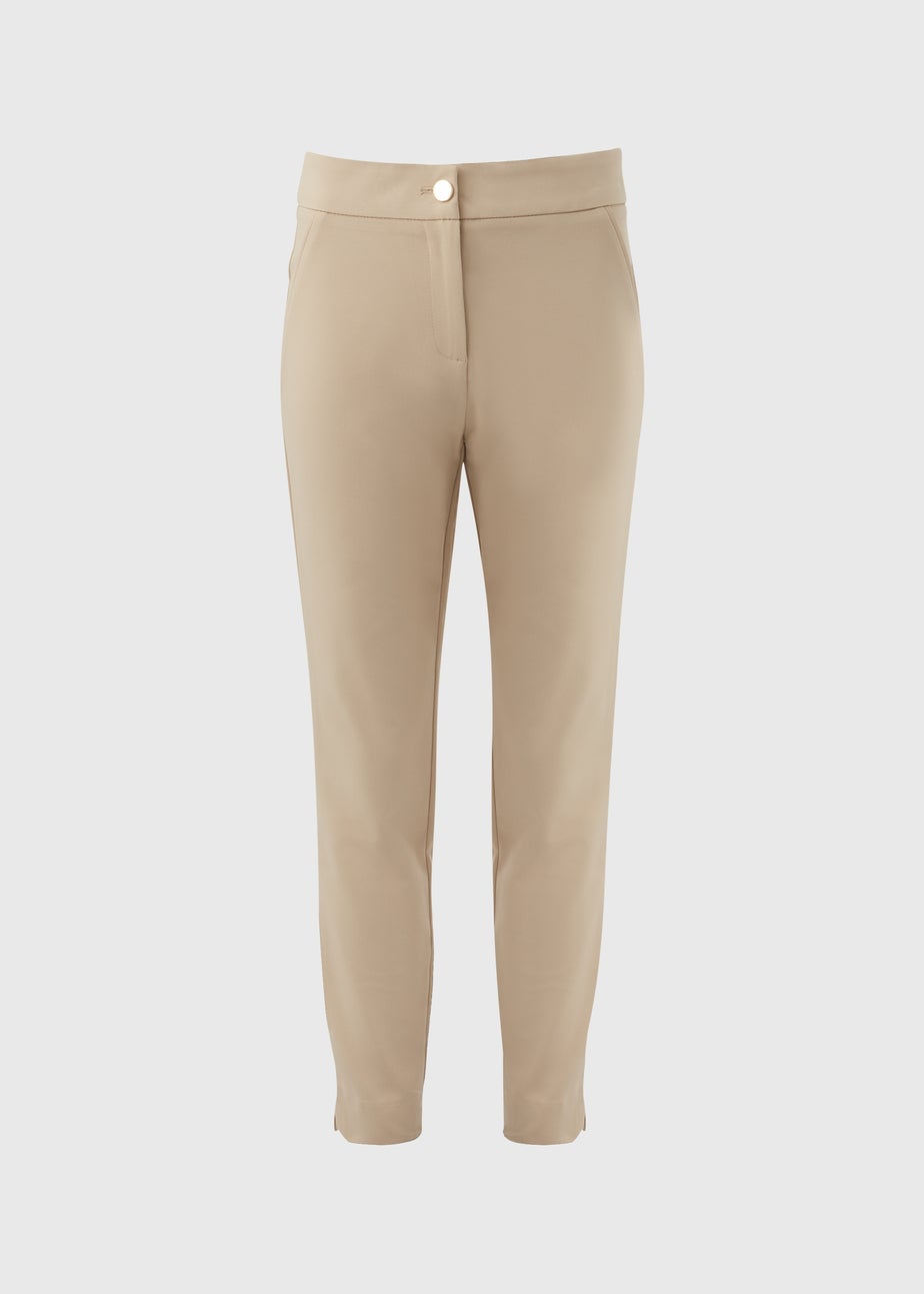 Et Vous Beige Neutral Capri Trousers