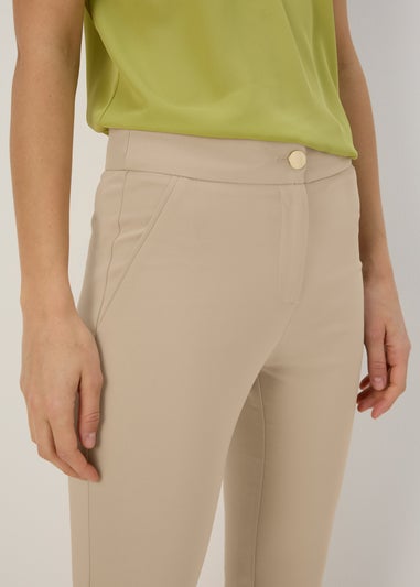 Et Vous Beige Neutral Capri Trousers