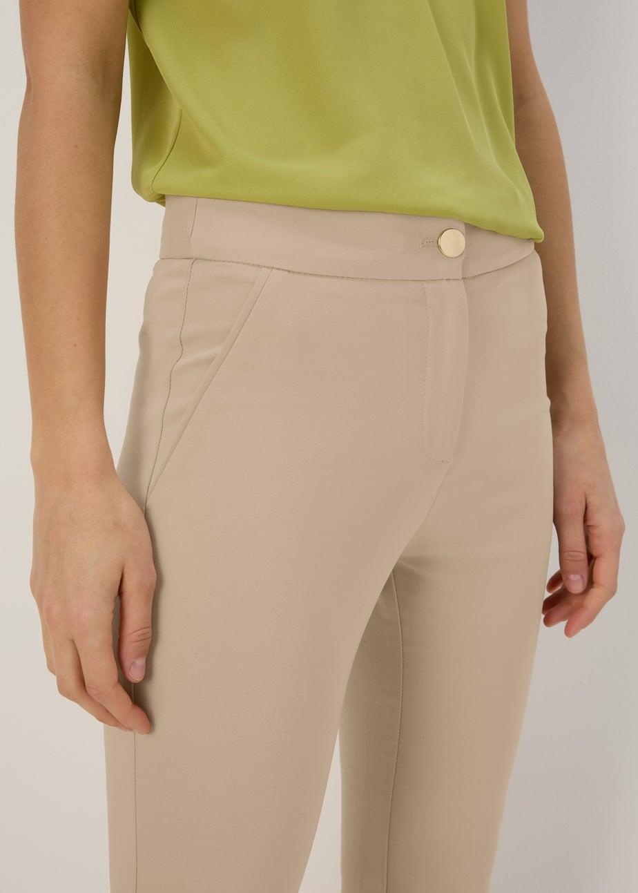Et Vous Beige Neutral Capri Trousers