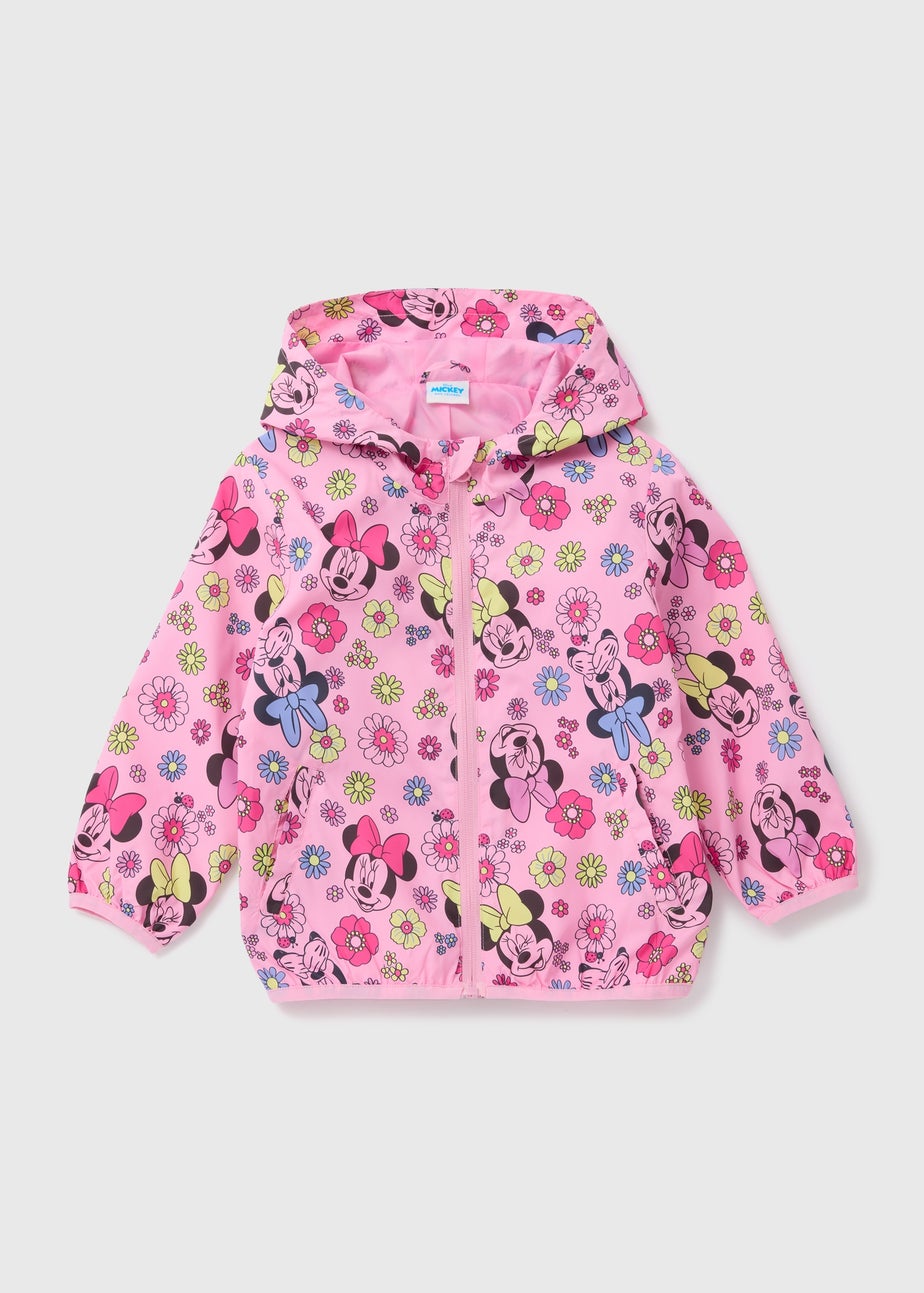 Disney Kids Pink Minnie Mouse Windbreaker Jacket (9mths-7yrs)