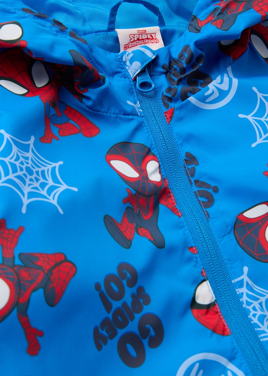 Marvel Kids Blue Spidey Windbreaker Jacket (9mths-6yrs)