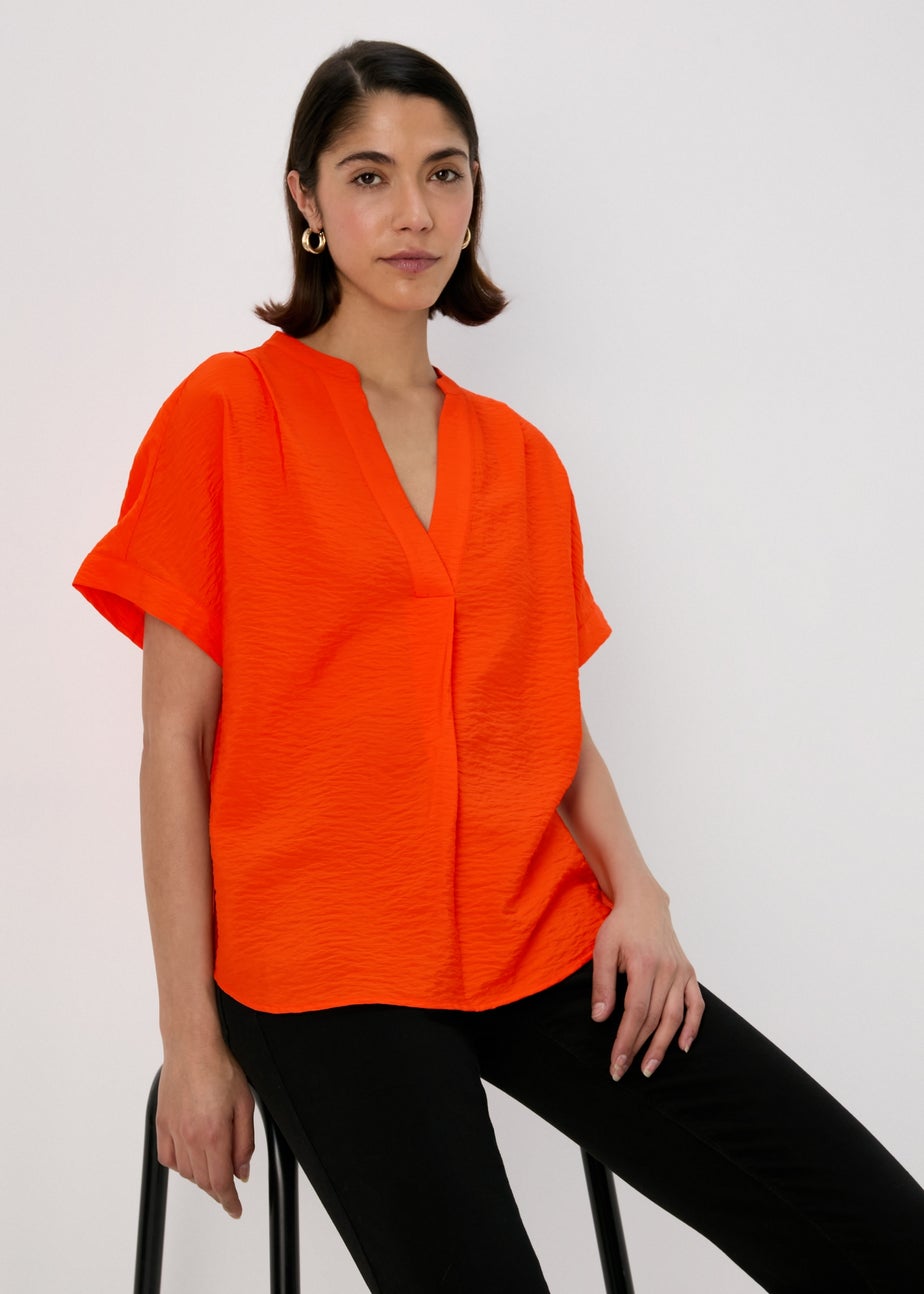 Et Vous Red Airflow Blouse