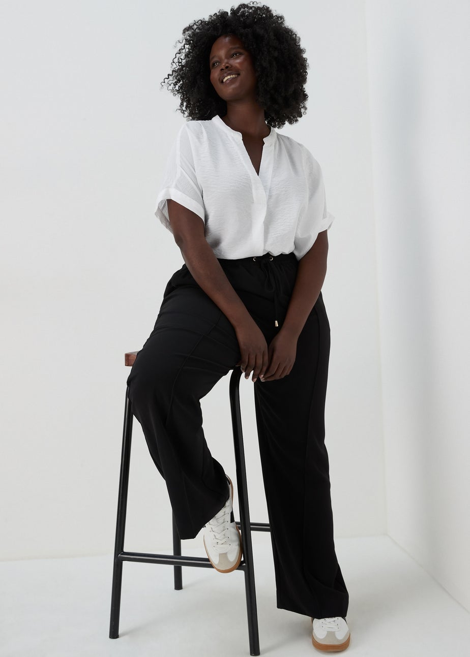 Et Vous White Airflow Blouse