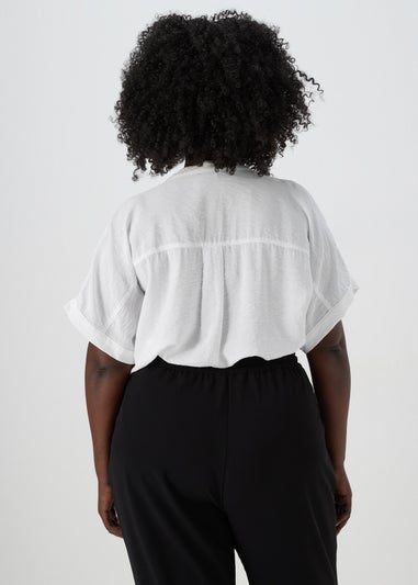 Et Vous White Airflow Blouse