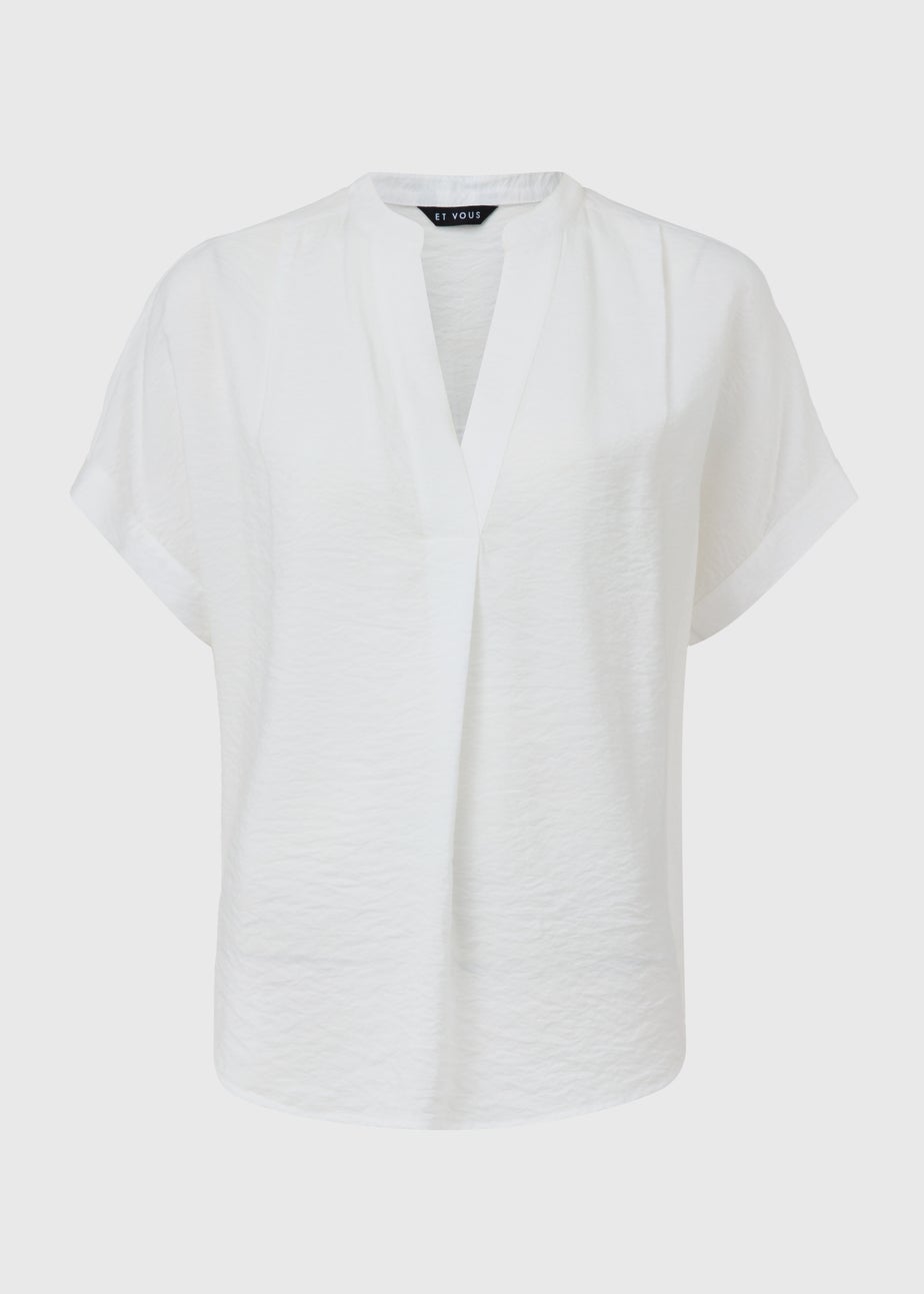Et Vous White Airflow Blouse