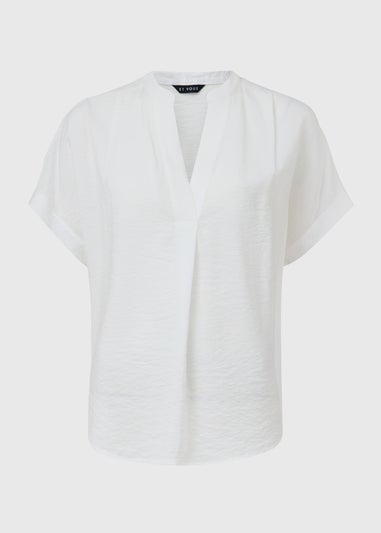 Et Vous White Airflow Blouse