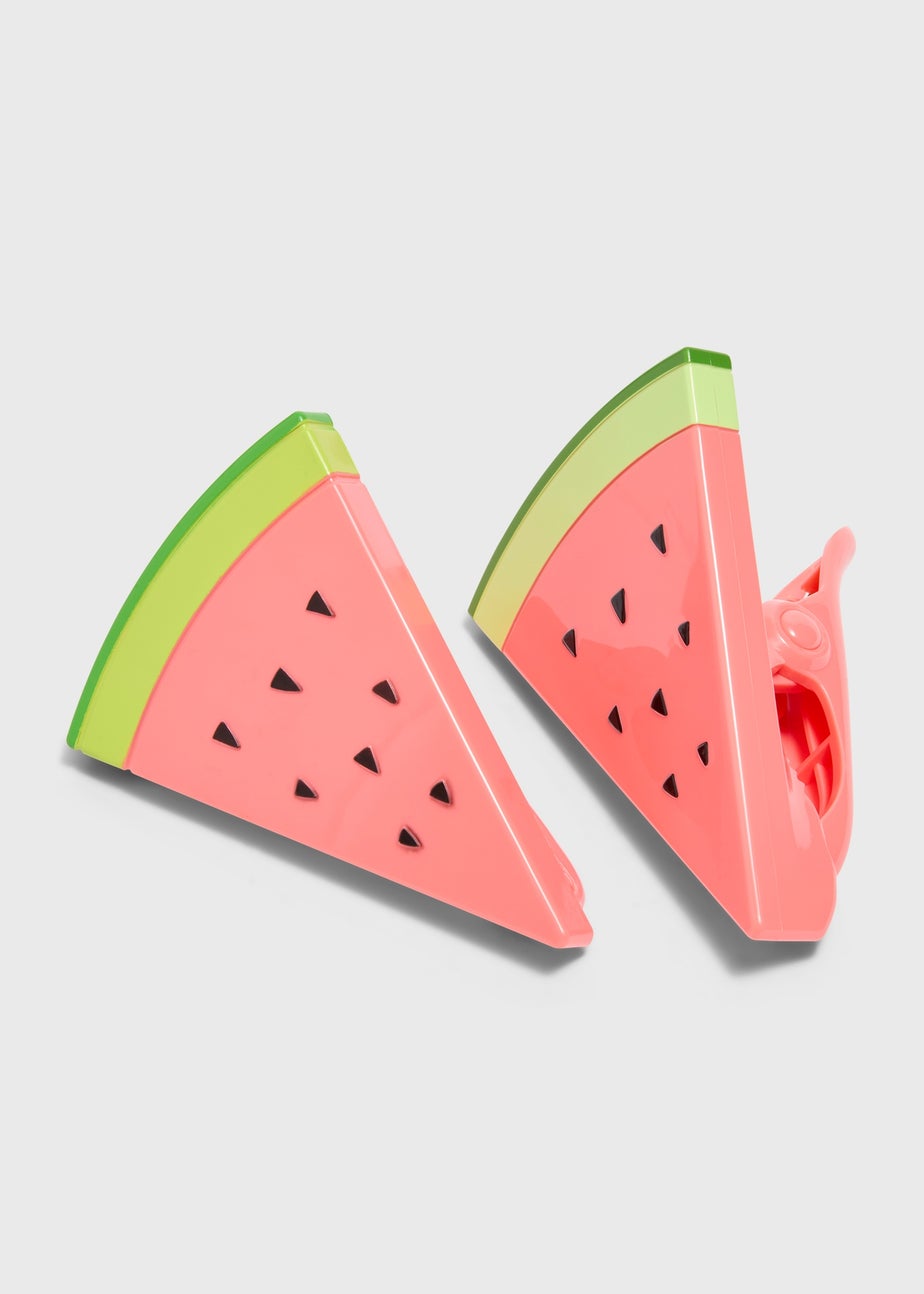 2 Pack Watermelon Beach Towel Clips (12cm x 8.5cm)