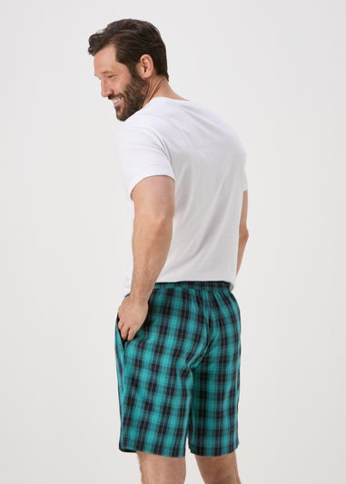 Check & Navy Print 2PK Shorts