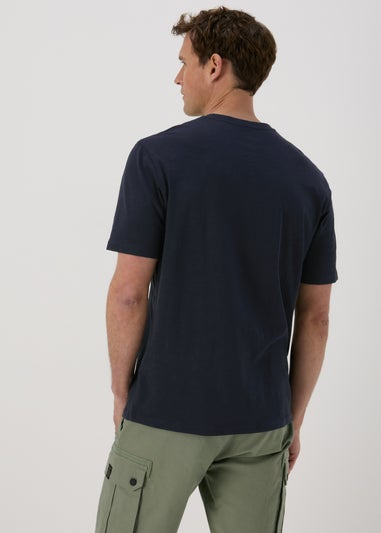 Navy Grandad T-Shirt