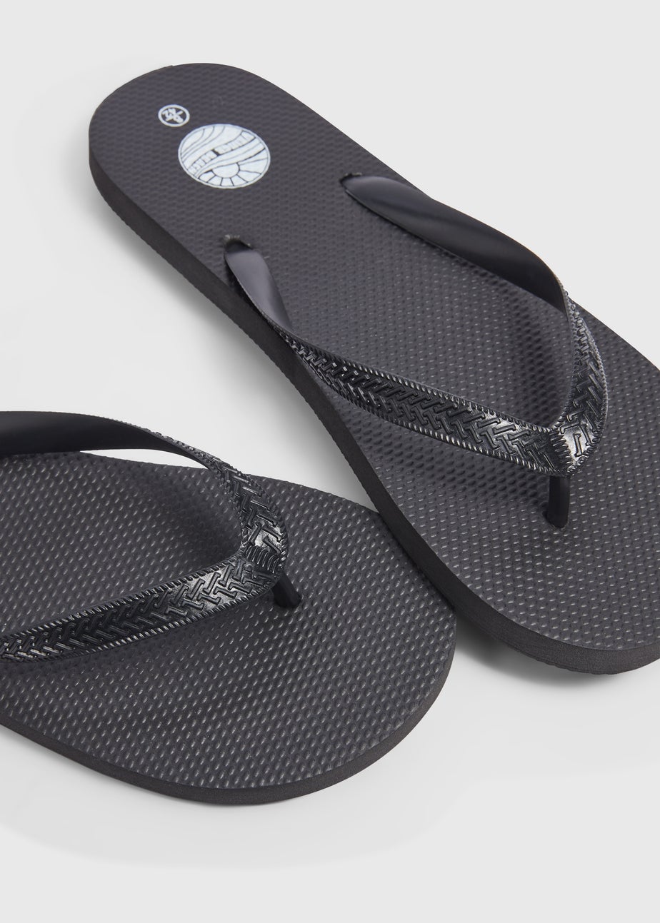 Black Flip Flops