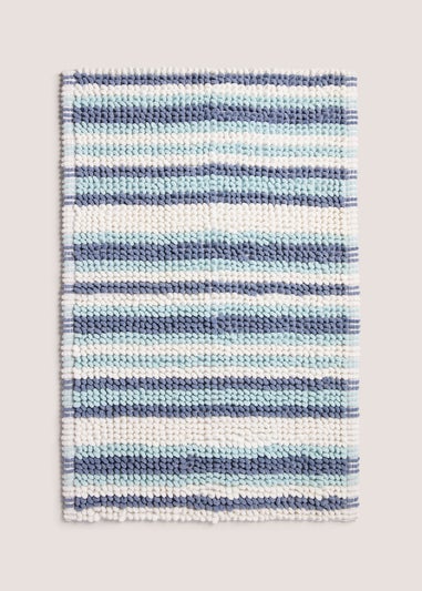 Ice Cream Stripe Chenille Bath Mat (40x25cm)
